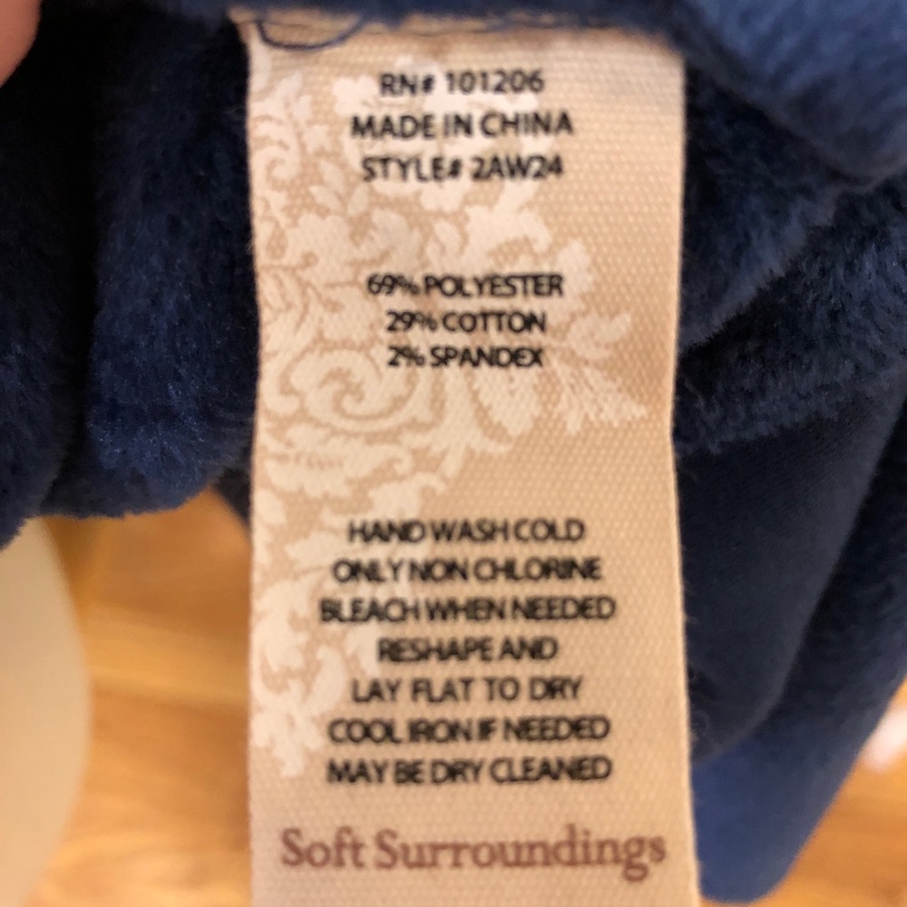 Soft surroundings lined cardigan sweater, L - Picture 6 of 6